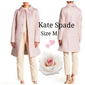Kate Spade Quilted Baby Pink Park Coat